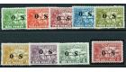 SGO22-O30. 1925 Set of 9 'OFFICIAL'. Brilliant fresh mint...