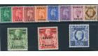 SG64-73a. 1948 Set of 11. Extremely fine mint...