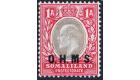 SG O11a. 1904 1a Grey-black and carmine. No stop after 'M'. Supe