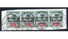 SG8. 1900 6d on 2d Green and carmine.  Piece bearing two horizon