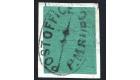 SG5. 1857 6d Green. Choice used on piece...