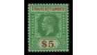 SG240a. 1926 $5 Green and red/green. Brilliant fresh U/M mint...