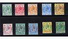 SG89-101. 1913 Set of 10. Brilliant fresh mint...