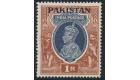 SG14w. 1947 1r Grey and red-brown. 'Watermark Inverted'. U/M min