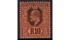 SG300. 1910 10r Black/red. Choice superb fresh mint with amazing