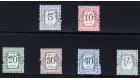 SG D7s-D12s. 1935 Set of 6 'Specimen'. Superb fresh...