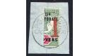 SG59. 1894 "1" on half of 2d. Brilliant fine used on piece...