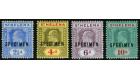 SG64s-70s. 1908 Set of 4. 'Specimen'. Brilliant fresh mint...