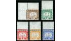SG D1-D5. 1923 Set of 5. All fantastic U/M marginal...