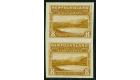 SG112a Variety 1911 8c Yellow-brown. 'Imperforate Between, Verti