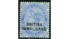 SG18b. 1903 2 1/2d Ultramarine. 'SUMALILAND' for 'SOMALILAND'...