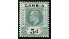 SG63a. 1905 5d Grey and black. 'Dented Frame'. Very fine fresh..