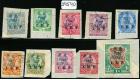 SG M43-M52. 1916 Set of ten. All superb fine used on piece...
