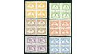 SG D1-D6. 1939 'Postage Due' Set of 6. In beautiful U/M blocks..