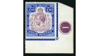 SG99e. 1919 £10 Purple and royal blue. Brilliant fresh corner p
