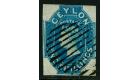 SG12. 1859 2/- Dull blue. Superb used with...