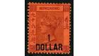SG47. 1891 $1 on 96c Purple/red. Superb fresh mint...