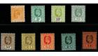 SG292-300. 1910 Set of 9. Superb fresh mint...