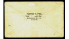 SG3/10. 1900 Superb printed envelope addressed locally bearing t