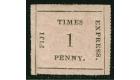 SG5. 1871 1d Black/rose. Superb fresh mint with...
