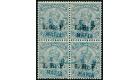 SG M33. 1915 3p Grey. Superb fine used block of four...
