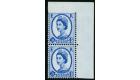 SG576Var. 1958 4d Ultramarine. 'Imperforate To Top Sheet Margin'