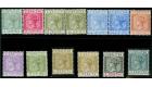 SG22-33. 1889 Set of 12 PLUS EXTRA SHADES....