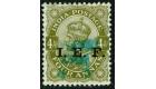 SG M39Var. 1915 4a Olive-green. 'Handstamp Inverted'. Superb fre