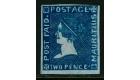 SG40. 1859 2d Deep blue. 'SHERWIN'. Brilliant UNUSED...