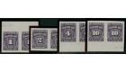 SG D18,D19,D21,D24. 1935 'Imperforate Pairs'...