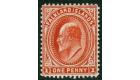 SG44d. 1908 1d Dull coppery red (on thick paper)...