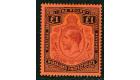 SG98. 1913 £1 Purple and black/red. A beautiful mint...