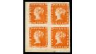 SG3. 1848 1d Orange-vermilion. A Titan Of Empire Philately!